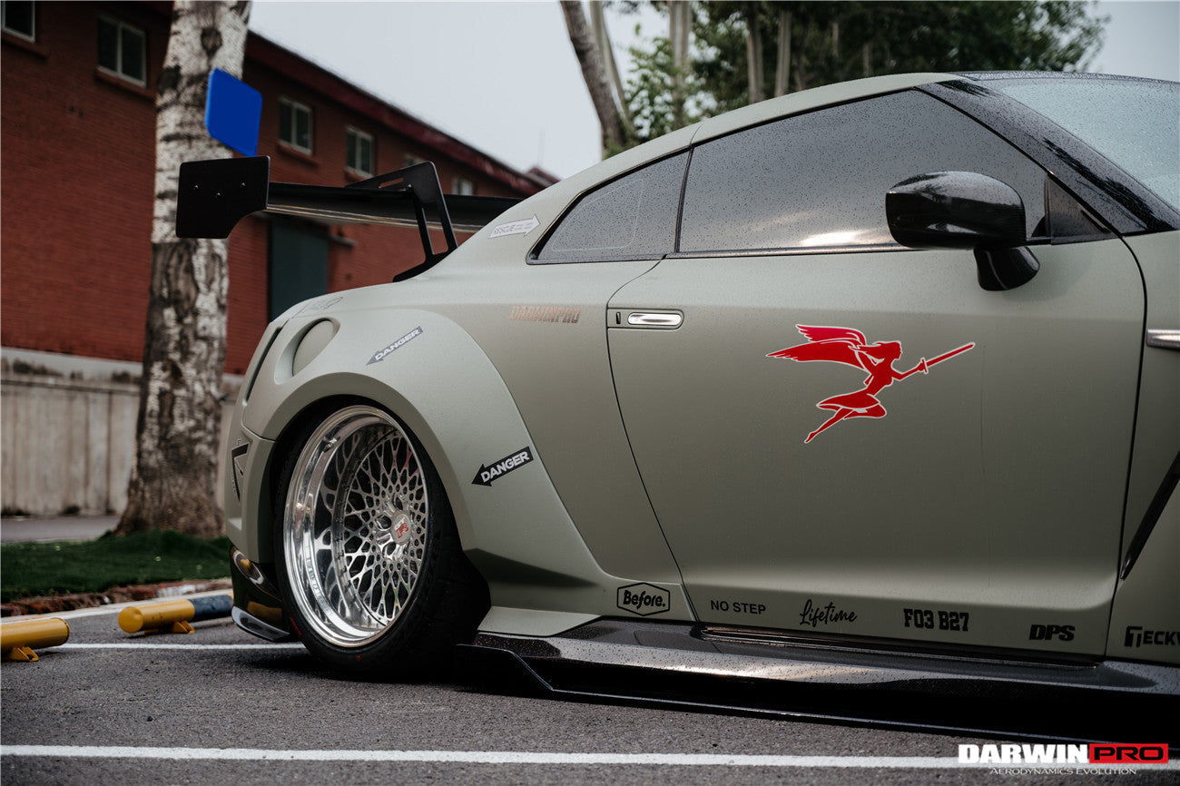 DarwinPRO 2008-2023 Nissan GTR R35 CBA DBA EBA BKSSII Style Partial Carbon Fiber Full Wide Body Kit - DarwinPRO Aerodynamics