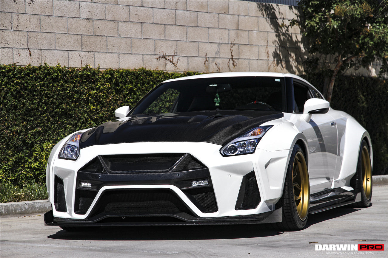 DarwinPRO 2008-2023 Nissan GTR R35 CBA DBA EBA BKSSII Style Front Bumper - DarwinPRO Aerodynamics