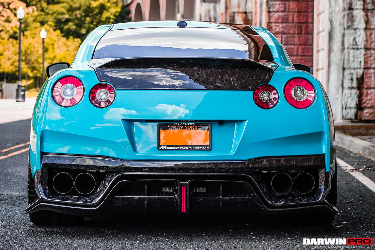 DarwinPRO 2017-2023 Nissan GTR R35 EBA BKSS Style Carbon Fiber Rear Diffuser