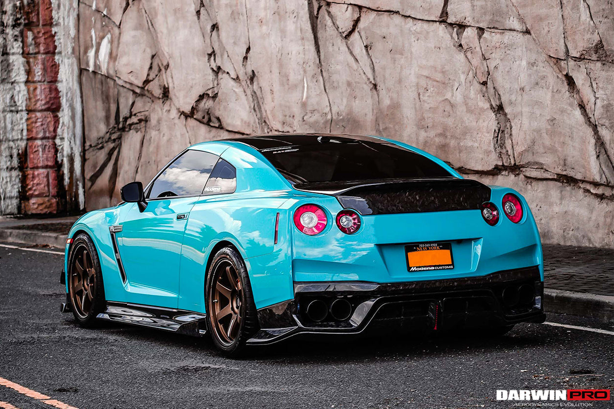 DarwinPRO 2017-2023 Nissan GTR R35 EBA BKSS Style Carbon Fiber Rear Diffuser