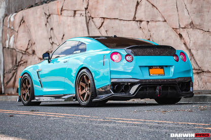 DarwinPRO 2017-2023 Nissan GTR R35 EBA BKSS Style Carbon Fiber Rear Diffuser
