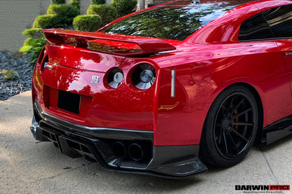 DarwinPRO 2017-2023 Nissan GTR R35 EBA BKSS Style Carbon Fiber Rear Diffuser