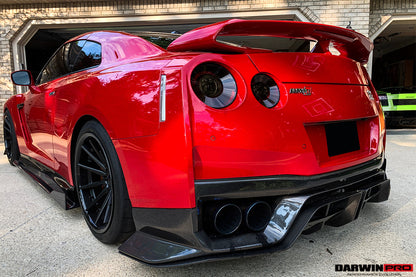 DarwinPRO 2017-2023 Nissan GTR R35 EBA BKSS Style Carbon Fiber Rear Diffuser