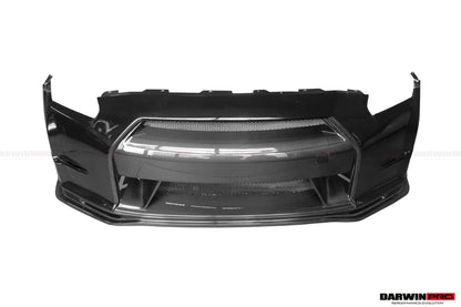 2008-2016 Nissan GTR R35 CBA DBA Ver15 NSM Style Partial Carbon Fiber Front Bumper