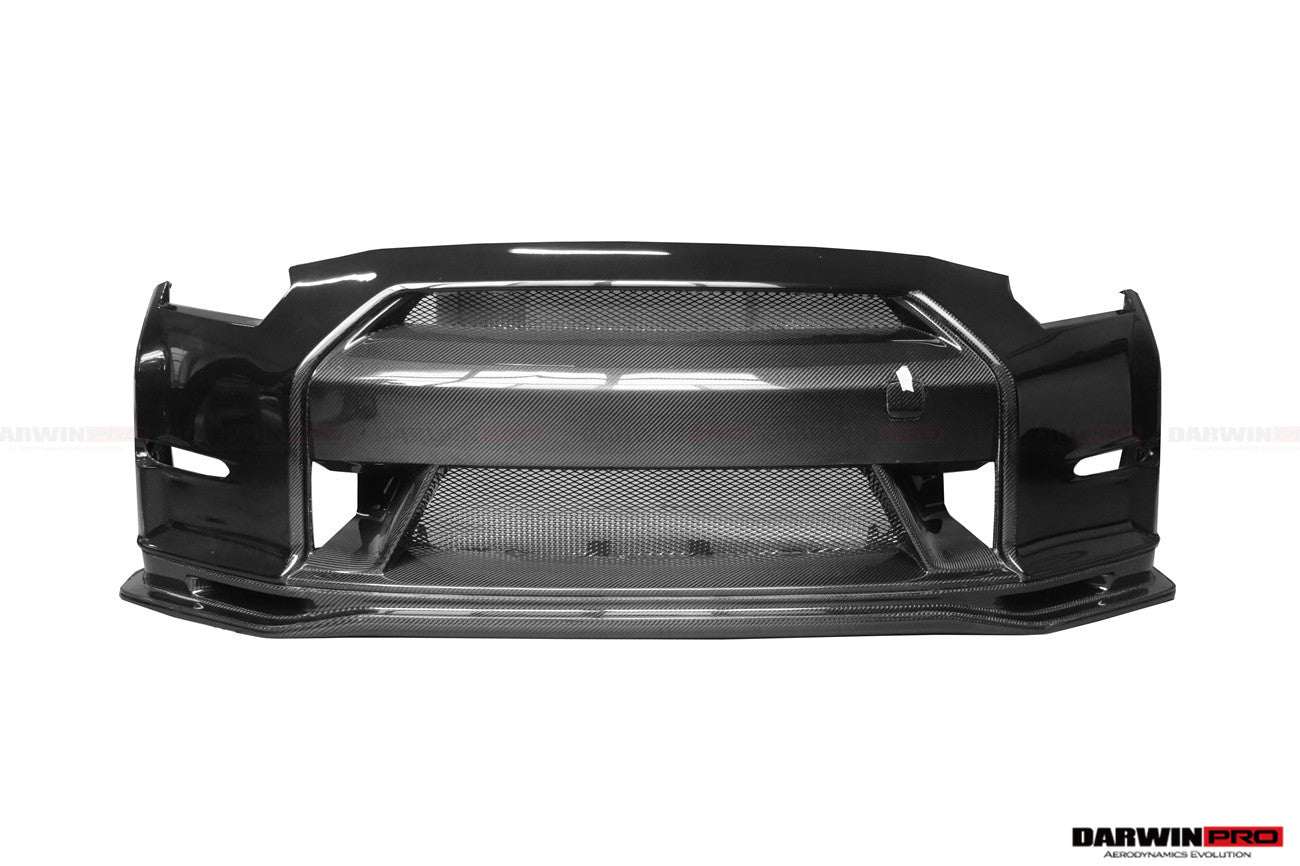 2008-2016 Nissan GTR R35 CBA DBA Ver15 NSM Style Partial Carbon Fiber Front Bumper