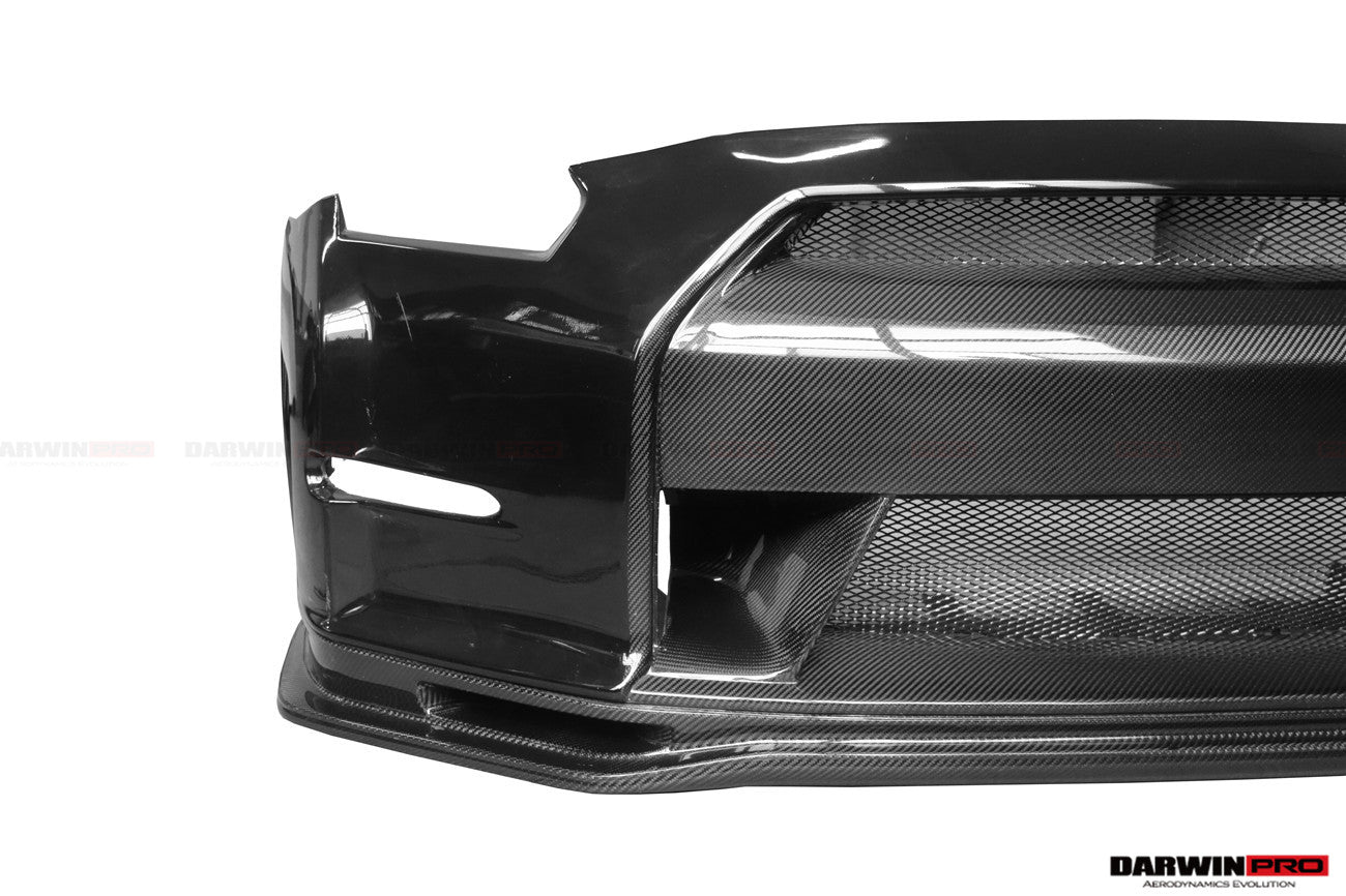 2008-2016 Nissan GTR R35 CBA DBA Ver15 NSM Style Partial Carbon Fiber Front Bumper