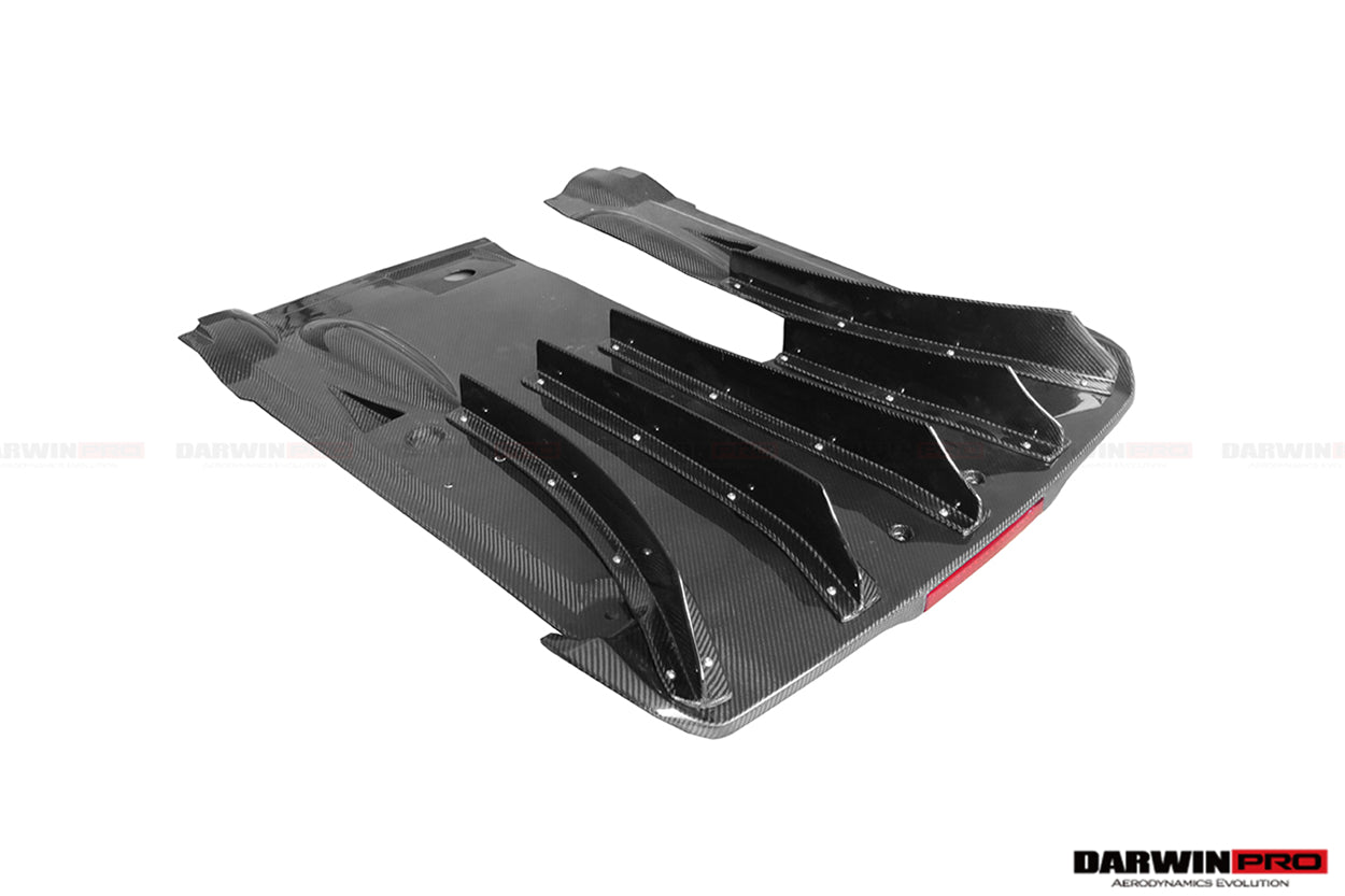 2012-2023 Nissan GTR R35 DBA EBA NSM Style Carbon Fiber Rear Diffuser Undertary With canards & break light
