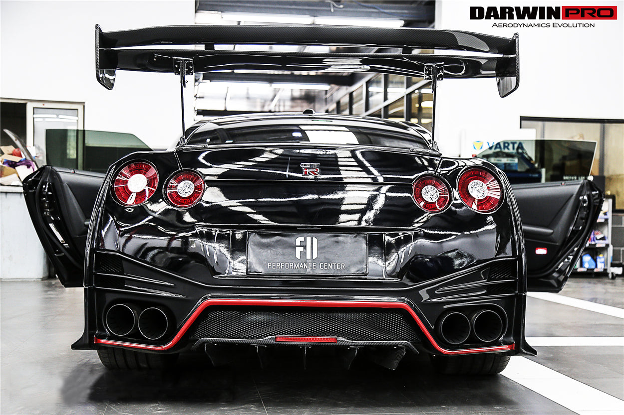 2012-2023 Nissan GTR R35 DBA EBA BKSS Style Carbon Fiber Rear Diffuser Canards