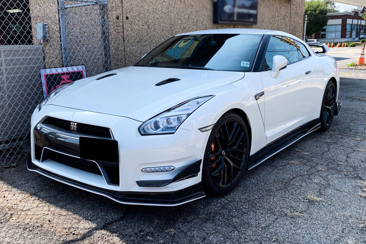 2012-2016 Nissan GTR R35 DBA NSM Style Partial Carbon Fiber Front Lip - DarwinPRO Aerodynamics