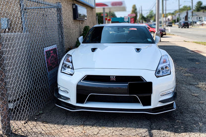 2012-2016 Nissan GTR R35 DBA NSM Style Partial Carbon Fiber Front Lip - DarwinPRO Aerodynamics