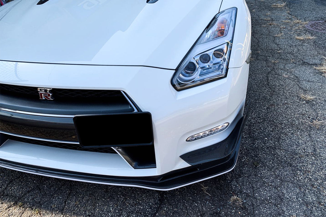 2012-2016 Nissan GTR R35 DBA NSM Style Partial Carbon Fiber Front Lip - DarwinPRO Aerodynamics