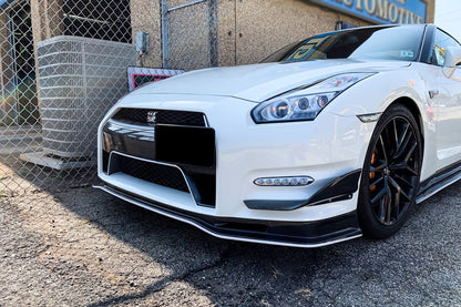2012-2016 Nissan GTR R35 DBA NSM Style Partial Carbon Fiber Front Lip - DarwinPRO Aerodynamics