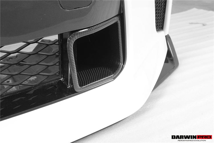 2017-2023 Nissan GTR R35 EBA BKSS Style Carbon Fiber Front Bumper Vents - DarwinPRO Aerodynamics