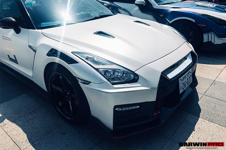 2008-2023 Nissan GTR R35 CBA DBA EBA NSM Style Partial Carbon Fiber Fender - DarwinPRO Aerodynamics