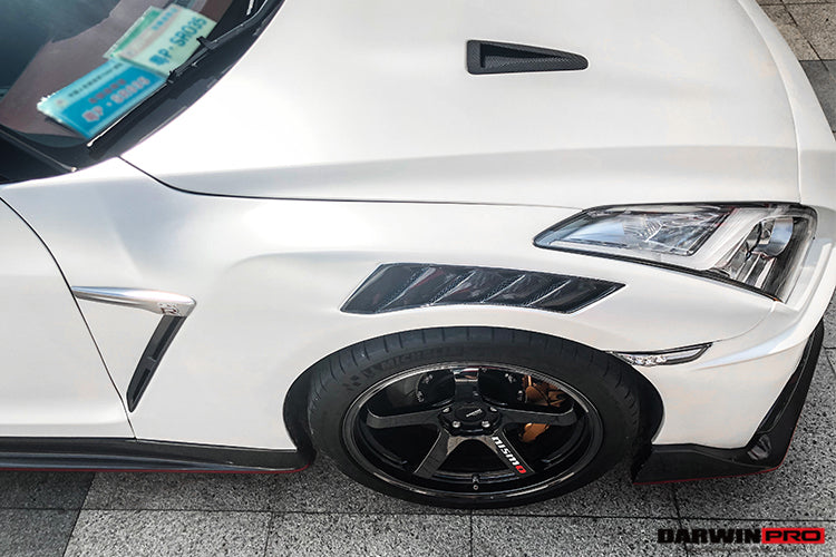 2008-2023 Nissan GTR R35 CBA DBA EBA NSM Style Partial Carbon Fiber Fender - DarwinPRO Aerodynamics