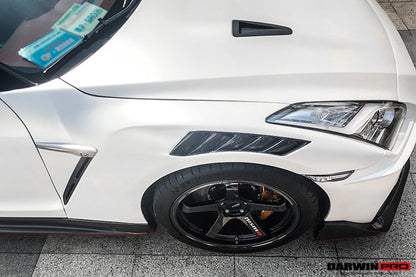 2008-2023 Nissan GTR R35 CBA DBA EBA NSM Style Partial Carbon Fiber Fender - DarwinPRO Aerodynamics