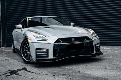 DarwinPRO 2008-2016 Nissan GTR R35 CBA DBA Ver17 NSM Style Partial Carbon Fiber Front Bumper - DarwinPRO Aerodynamics