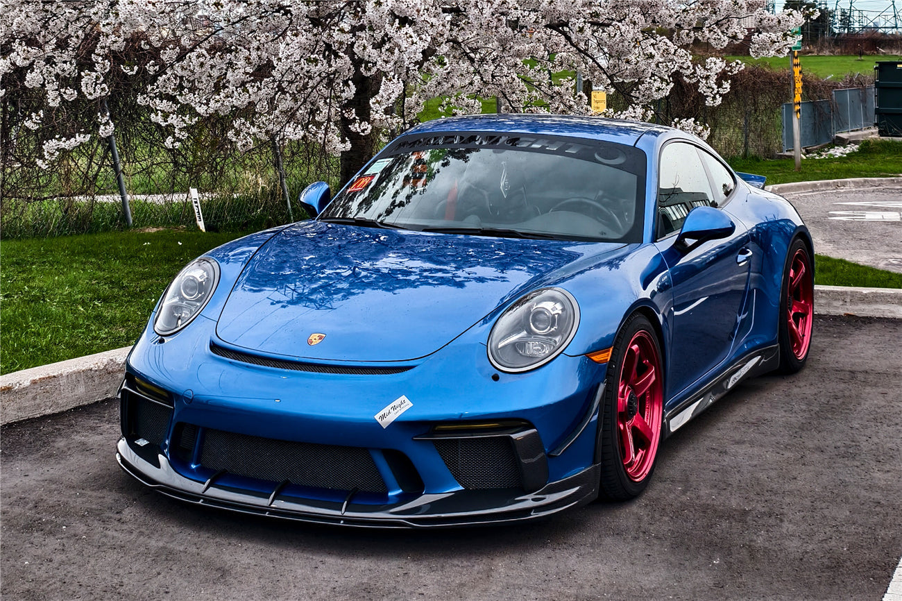 DarwinPRO 2017-2019 Porsche 911 991.2 GT3 Only BKSS Style Carbon Fiber Front lip - DarwinPRO Aerodynamics