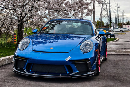 DarwinPRO 2017-2019 Porsche 911 991.2 GT3 Only BKSS Style Carbon Fiber Front lip - DarwinPRO Aerodynamics