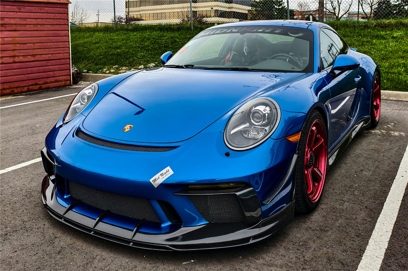 DarwinPRO 2017-2019 Porsche 911 991.2 GT3 Only BKSS Style Carbon Fiber Front lip - DarwinPRO Aerodynamics