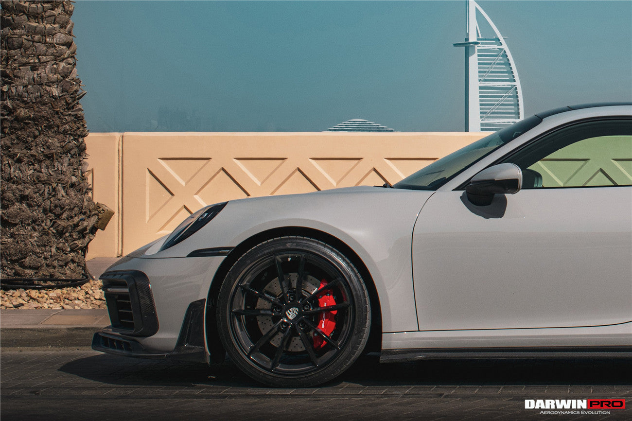 Darwinpro 2019-2024 Porsche 911 992 Carrera 4 4S Targa Cabriolet BKSSII Style Front Bumper Vent Trims - DarwinPRO Aerodynamics