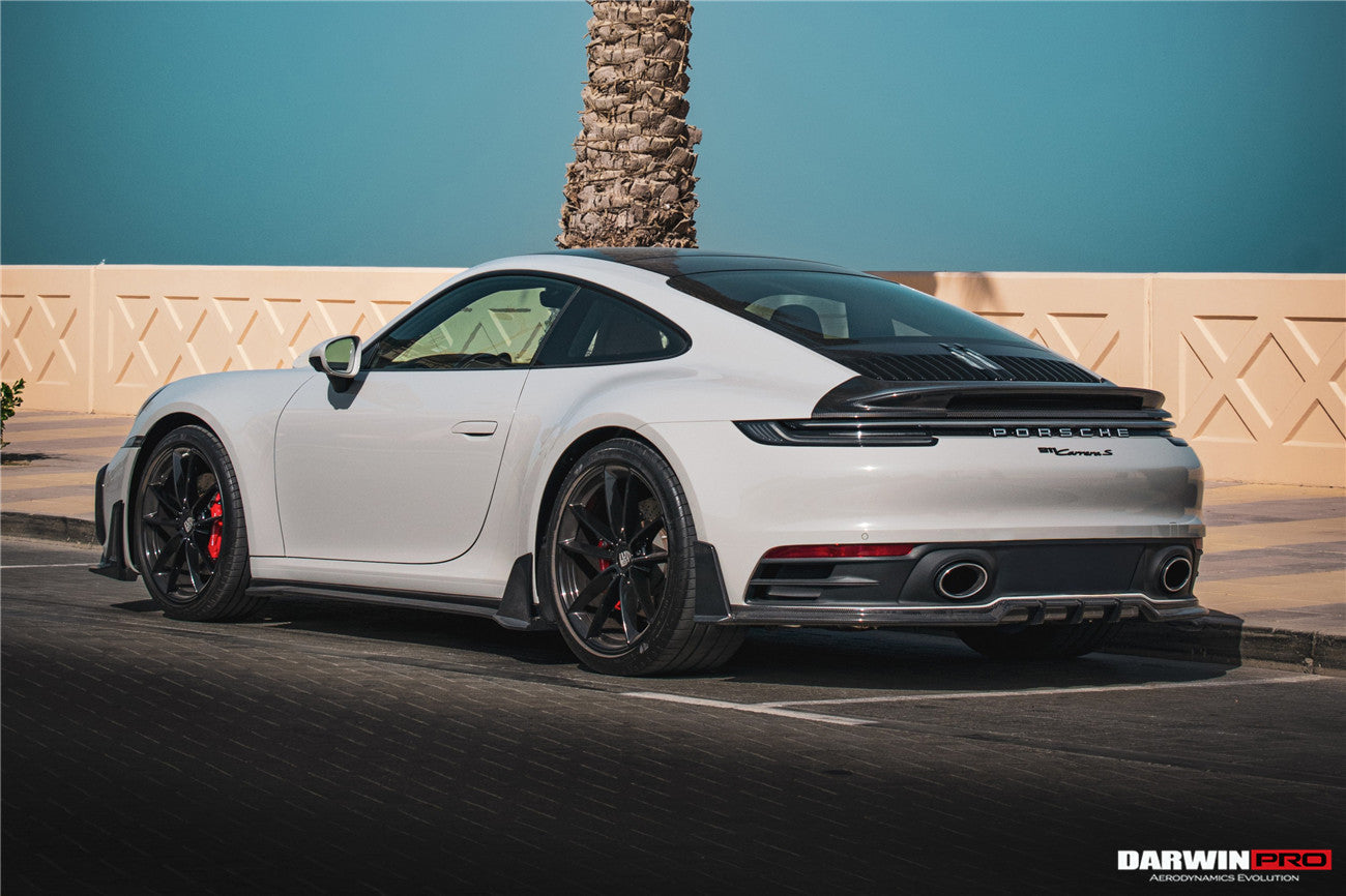 Darwinpro 2019-2024 Porsche 911 992 Carrera Targa 4 4S Targa Cabriolet BKSSII Style Rear Lip - DarwinPRO Aerodynamics