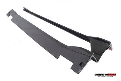 DarwinPRO 2019-2024 Porsche 911 992 Carrera S 4 4S Targa Cabriolet BKSSII Style Side Skirts - DarwinPRO Aerodynamics
