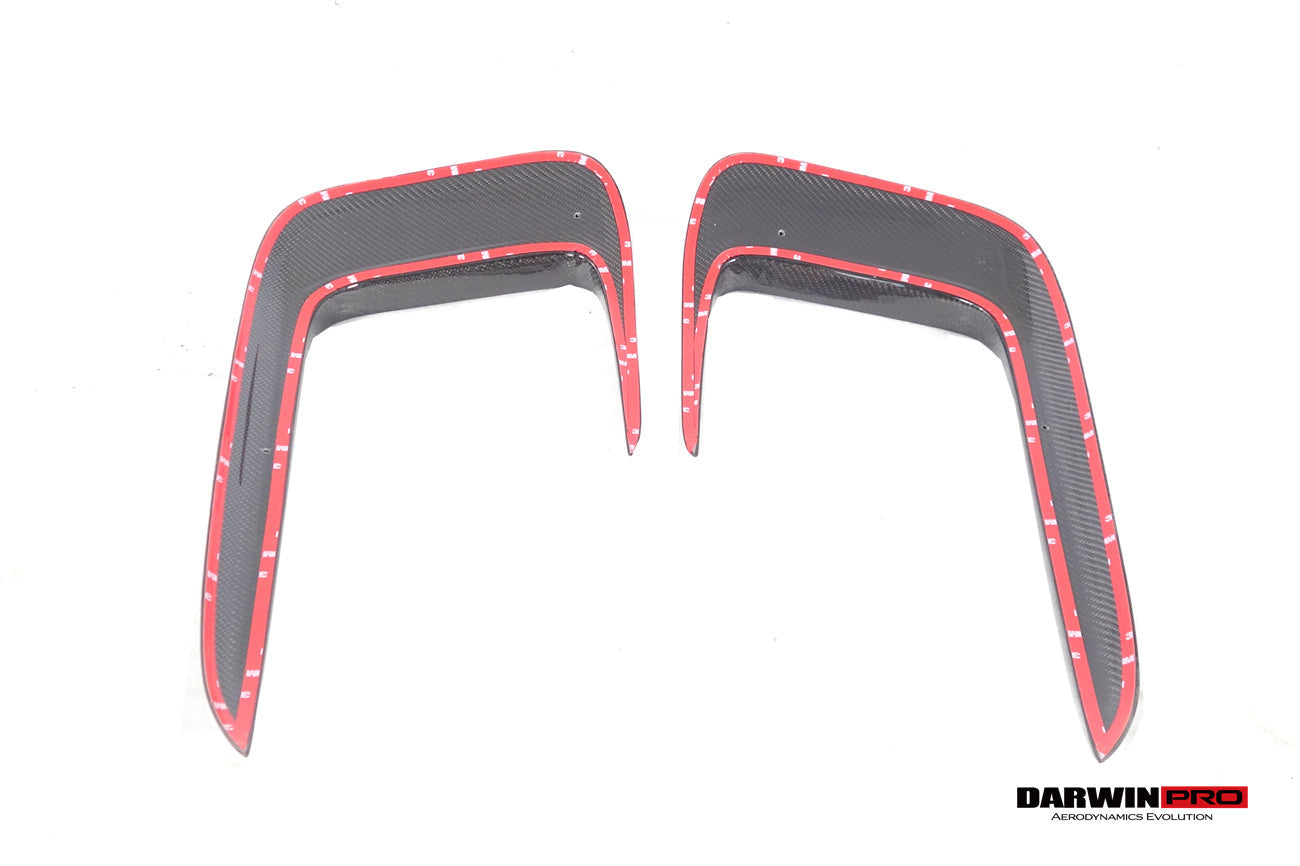 Darwinpro 2019-2024 Porsche 911 992 Carrera 4 4S Targa Cabriolet BKSSII Style Front Bumper Vent Trims - DarwinPRO Aerodynamics