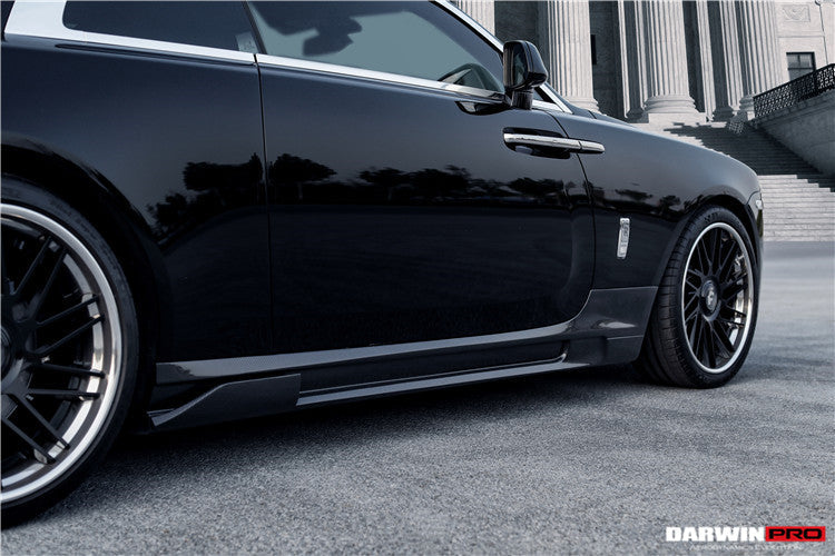 DarwinPRO 2016-2020 Rolls-Royce Wraith BKSS Style Carbon Fiber Side Skirts - DarwinPRO Aerodynamics
