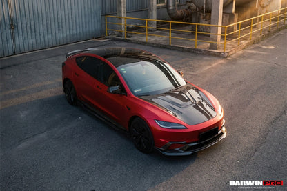 2024-2026 Tesla Model 3 Highland RWD AWD Carbon Fiber IMP Design Front Lip（DONT FIT PERFORMANCE） - DarwinPRO Aerodynamics