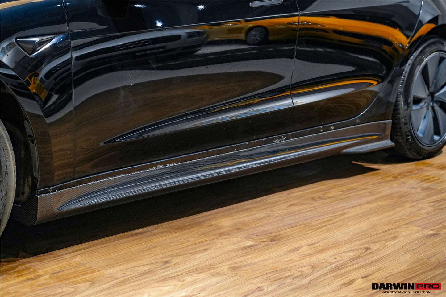 2017-2026 Tesla Model 3 IMP Performance Carbon Fiber Side Skirts | Fits Model 3, Model 3 Highland RWD AWD, Performance - DarwinPRO Aerodynamics