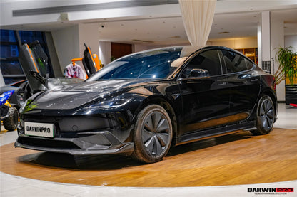 2017-2026 Tesla Model 3 IMP Performance Carbon Fiber Side Skirts | Fits Model 3, Model 3 Highland RWD AWD, Performance - DarwinPRO Aerodynamics
