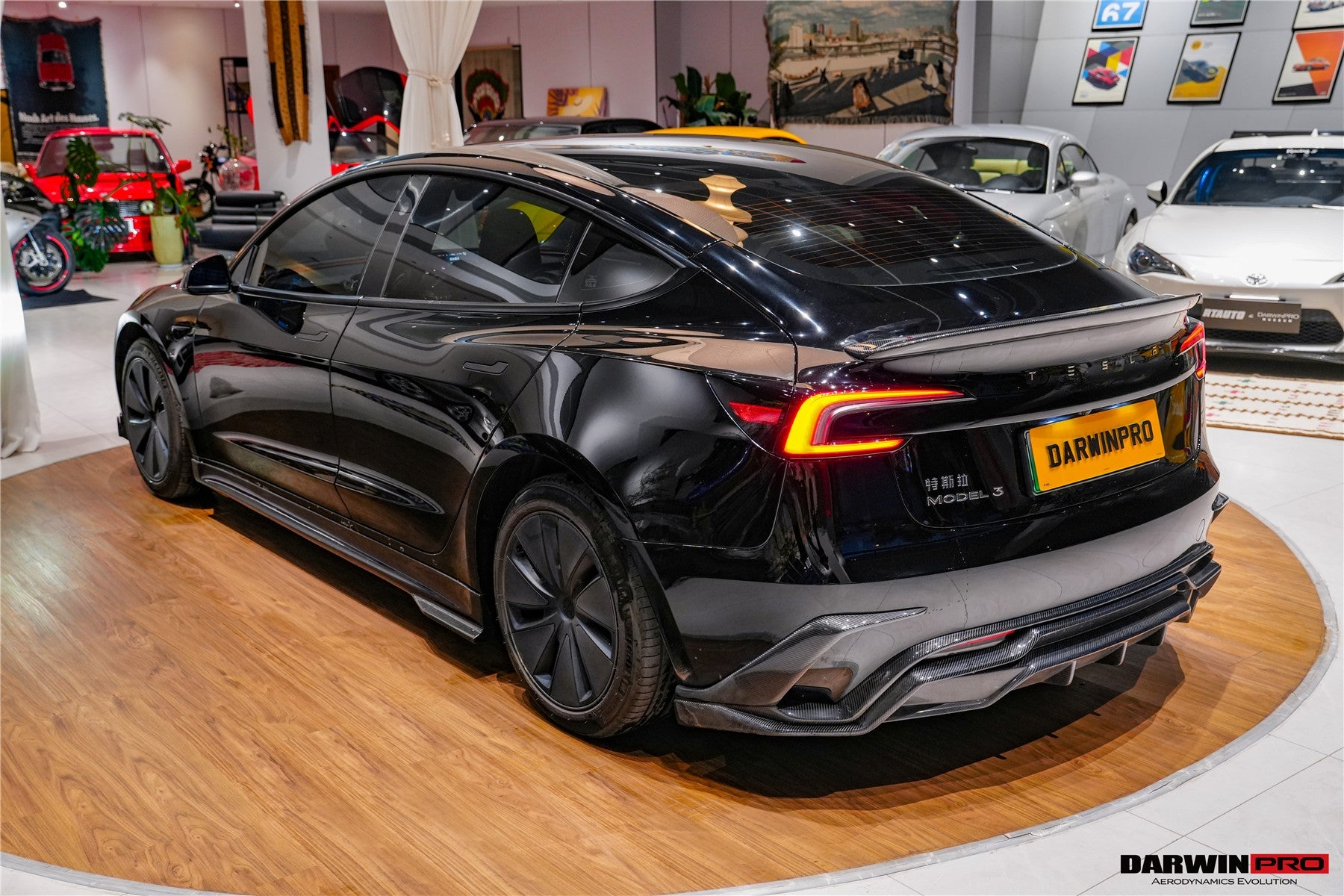 2017-2026 Tesla Model 3 IMP Performance Carbon Fiber Side Skirts | Fits Model 3, Model 3 Highland RWD AWD, Performance - DarwinPRO Aerodynamics