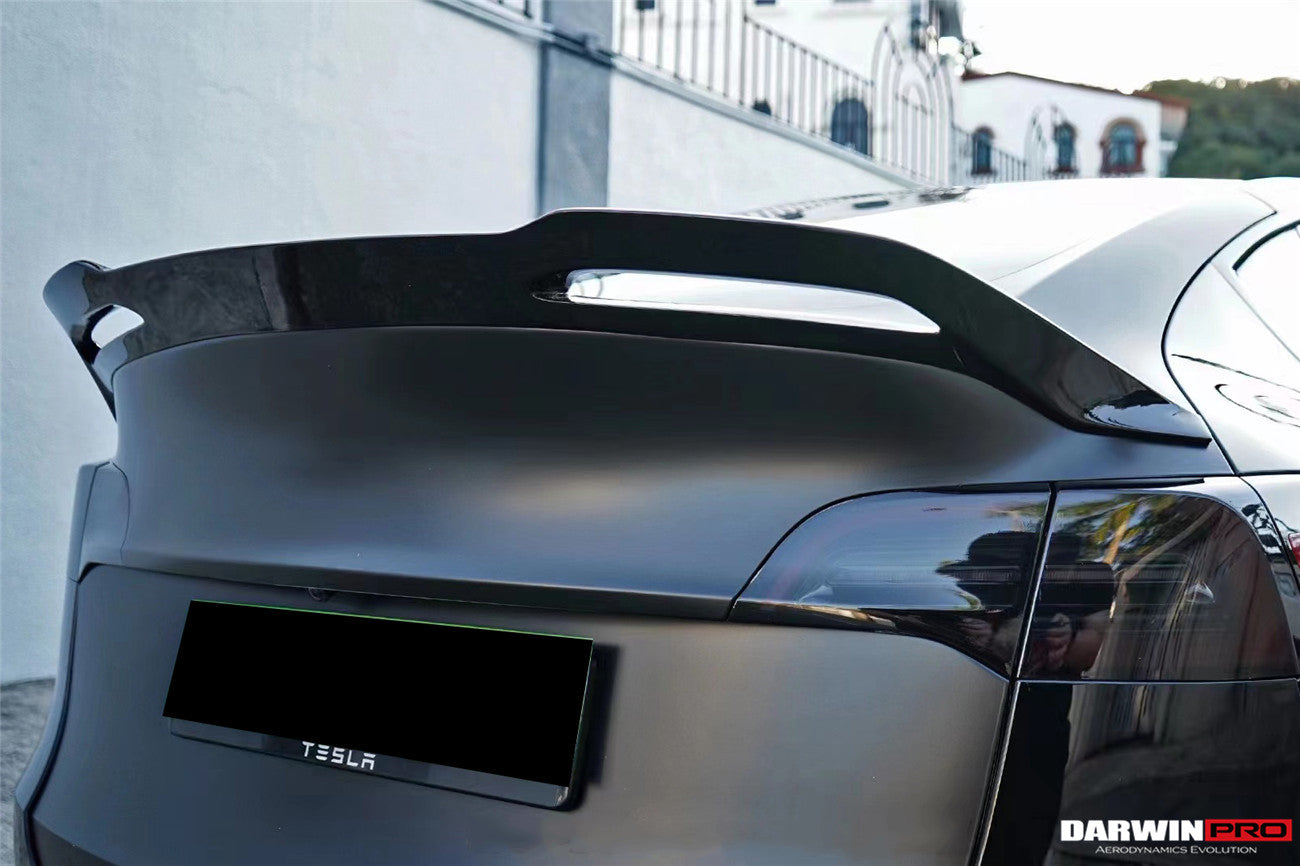 2020-2024 Tesla Model Y IMP Performance Carbon Fiber Trunk Spoiler - DarwinPRO Aerodynamics