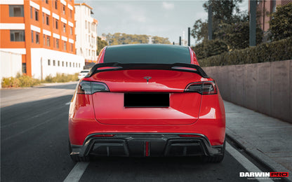 2020-2024 Tesla Model Y IMP Performance Carbon Fiber Trunk Spoiler - DarwinPRO Aerodynamics