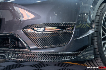 2020-2024 Tesla Model Y IMP Performance Carbon Fiber Front  Bumper Canards