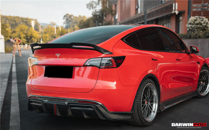 2020-2024 Tesla Model Y IMP Performance Carbon Fiber Trunk Spoiler - DarwinPRO Aerodynamics