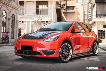 2020-2024 Tesla Model Y IMP Performance Carbon Fiber Front  Bumper Canards
