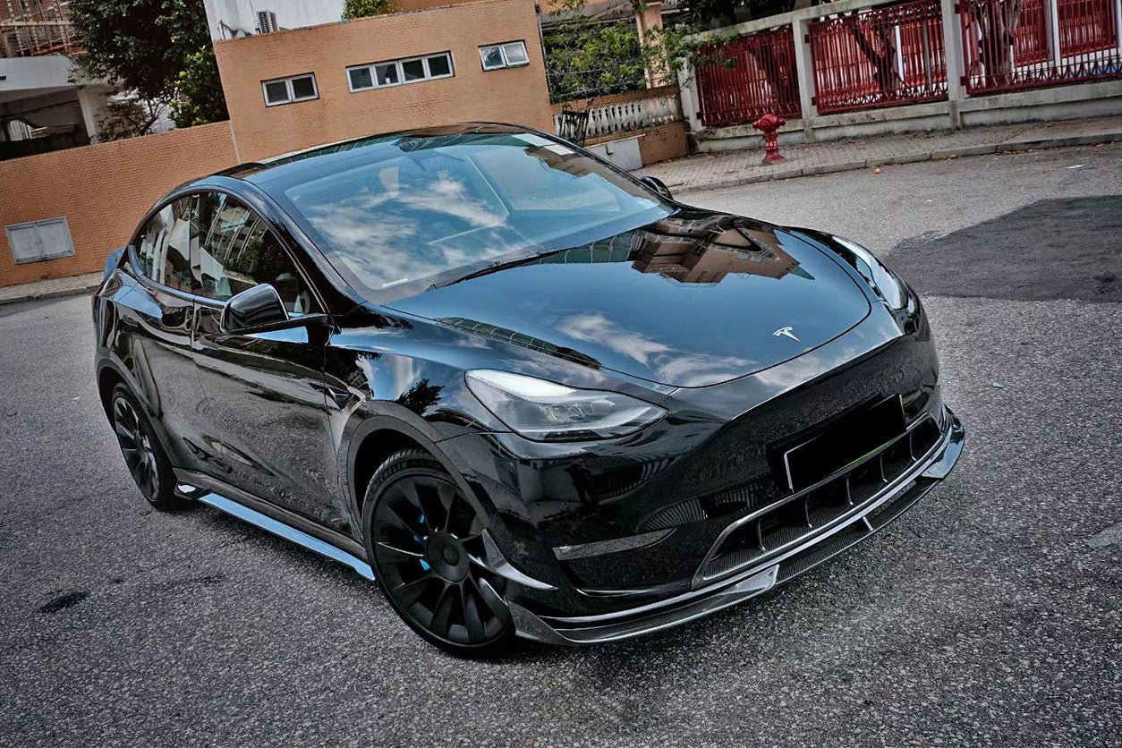 2020-2024 Tesla Model Y IMP Performance Carbon Fiber Front  Bumper Canards
