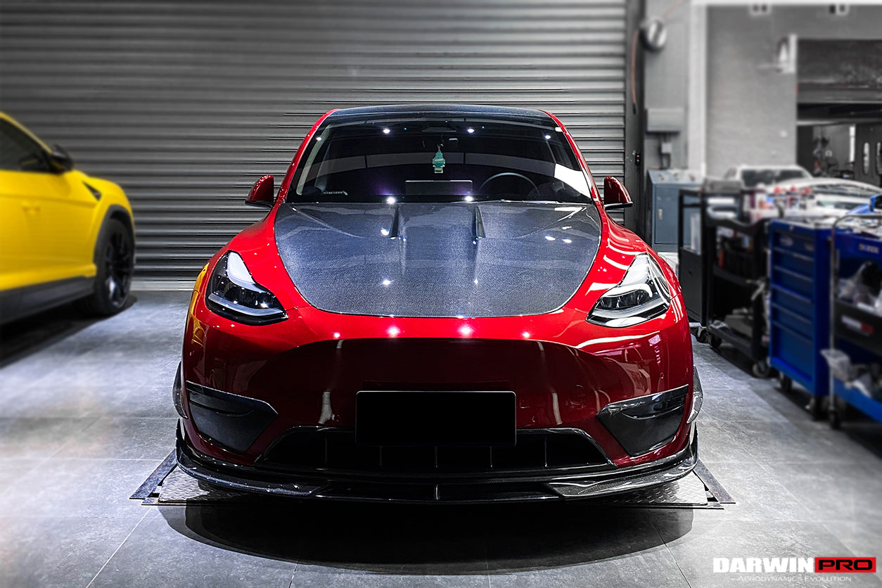 2020-2024 Tesla Model Y IMP Performance Carbon Fiber Hood - DarwinPRO Aerodynamics