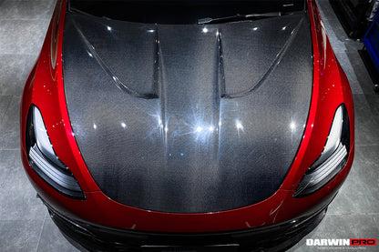 2020-2024 Tesla Model Y IMP Performance Carbon Fiber Hood - DarwinPRO Aerodynamics