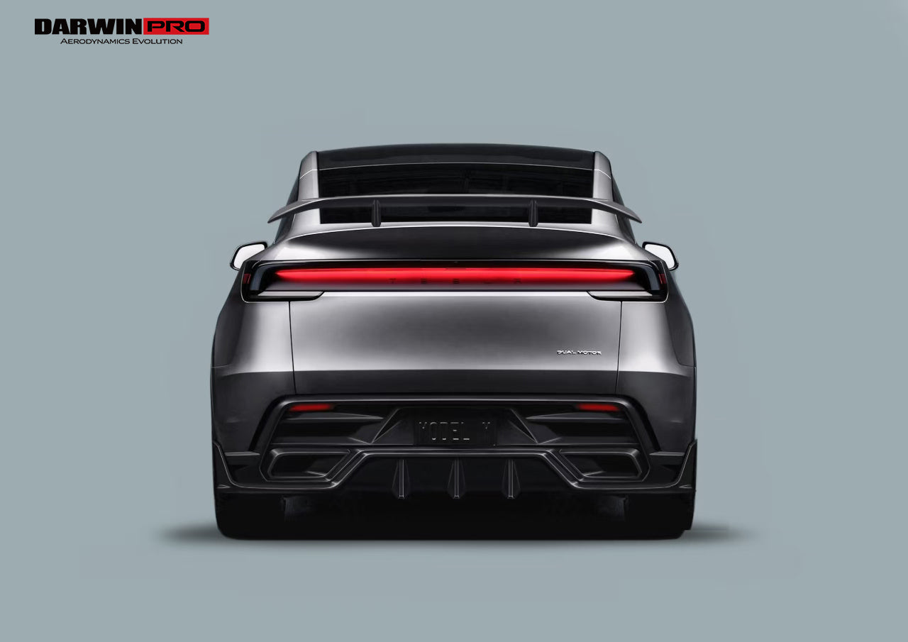 2025-UP Tesla Model Y Refresh OX Style Autoclave Carbon Fiber Rear Diffuser