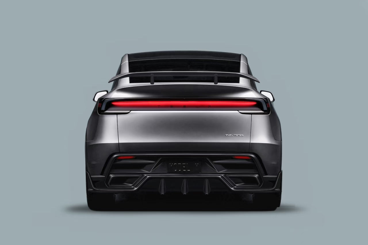 2025-UP Tesla Model Y Refresh OX VER1 Style Autoclave Carbon Fiber Rear Wing Spoiler