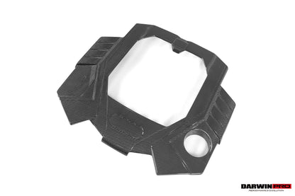 DarwinPRO 2019-UP Audi RS6 Avant C8 & RS7 C8 Quattro OEM Style Dry Carbon Fiber Engine Cover Replacement
