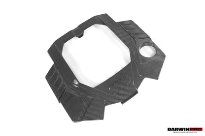 DarwinPRO 2019-UP Audi RS6 Avant C8 & RS7 C8 Quattro OEM Style Dry Carbon Fiber Engine Cover Replacement