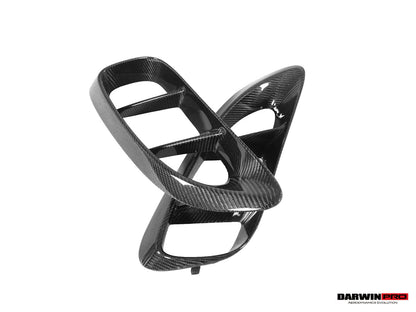 DarwinPRO 2016-2025 Porsche 718 Cayman & Boxster Carbon Fiber Side Air Vents - DarwinPRO Aerodynamics