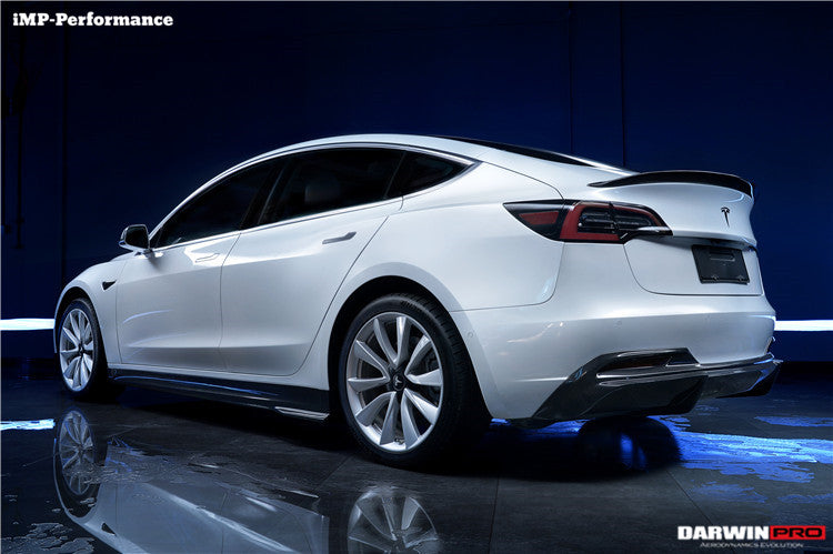 2017-2023 Tesla Model 3 IMP Performance Carbon Fiber Trunk Spoiler - DarwinPRO Aerodynamics