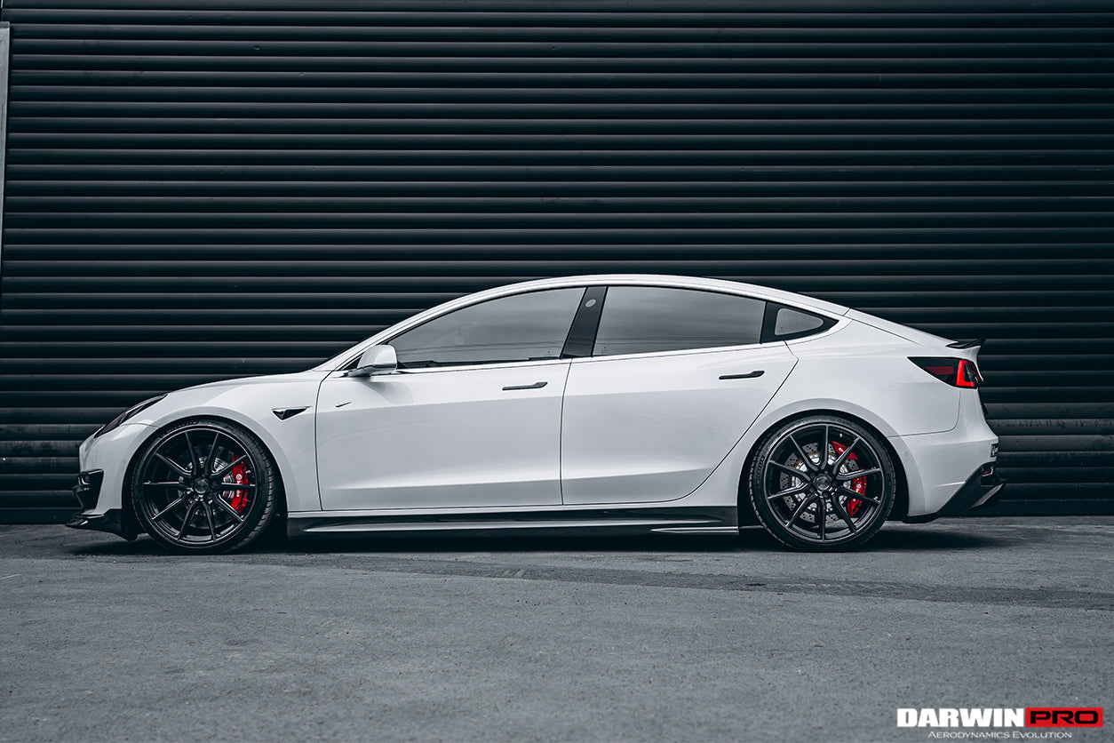 2017-2023 Tesla Model 3 IMP Performance Carbon Fiber Side Skirts - DarwinPRO Aerodynamics