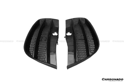 2009-2015 Audi R8 Coupe Spyder OE Style Front Bumper Vents - Carbonado