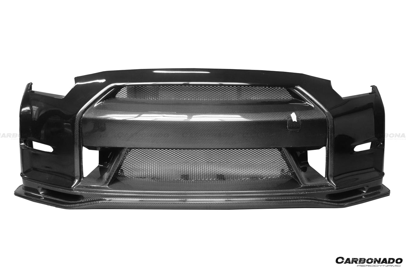 2008-2016 Nissan GTR R35 CBA/DBA NISMO Ver15 Style Front Bumper - Carbonado Aero